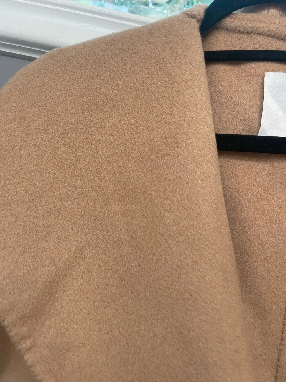 Mango Camel Wrap Belted Long Coat